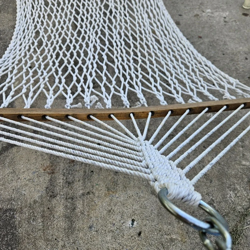 Genuine‎ Hatteras Large 6 Ft Dura Cord Rope Hammock Beige